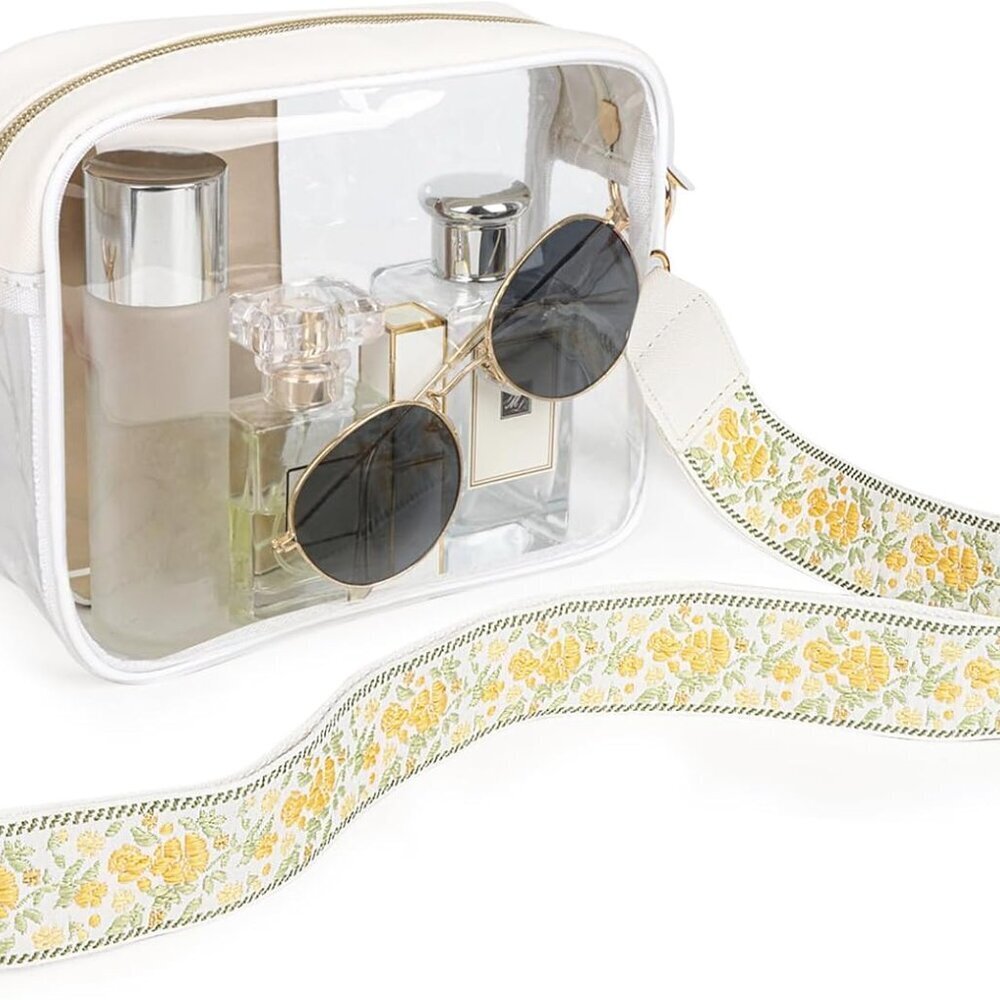 Stadium Approved Clear Bag for Women - Stylish & Functional - 7.6x6.4 Inches